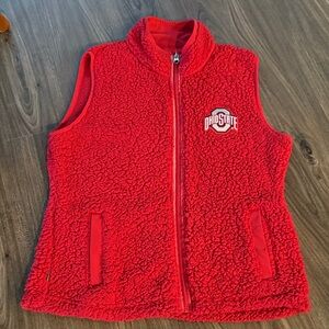Antigua Vibrant Red Sherpa Vest